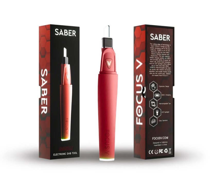 Focus V Saber: Smart Electric Dab Tool - Bordeaux 2 Focus V Saber: Smart Electric Dab Tool - Bordeaux - Image 2
