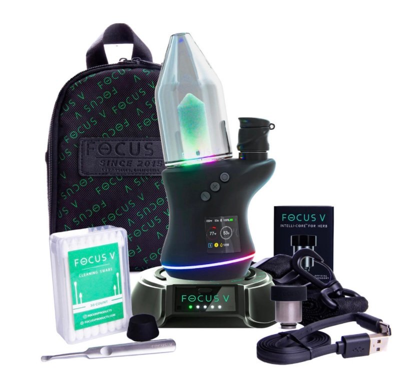 Focus V Carta 2 Full Kit: E-Rig, Case, Wireless Charger, and Dry Herb Tank 1 Focus V Carta 2 Full Kit: E-Rig, Case, Wireless Charger, and Dry Herb Tank