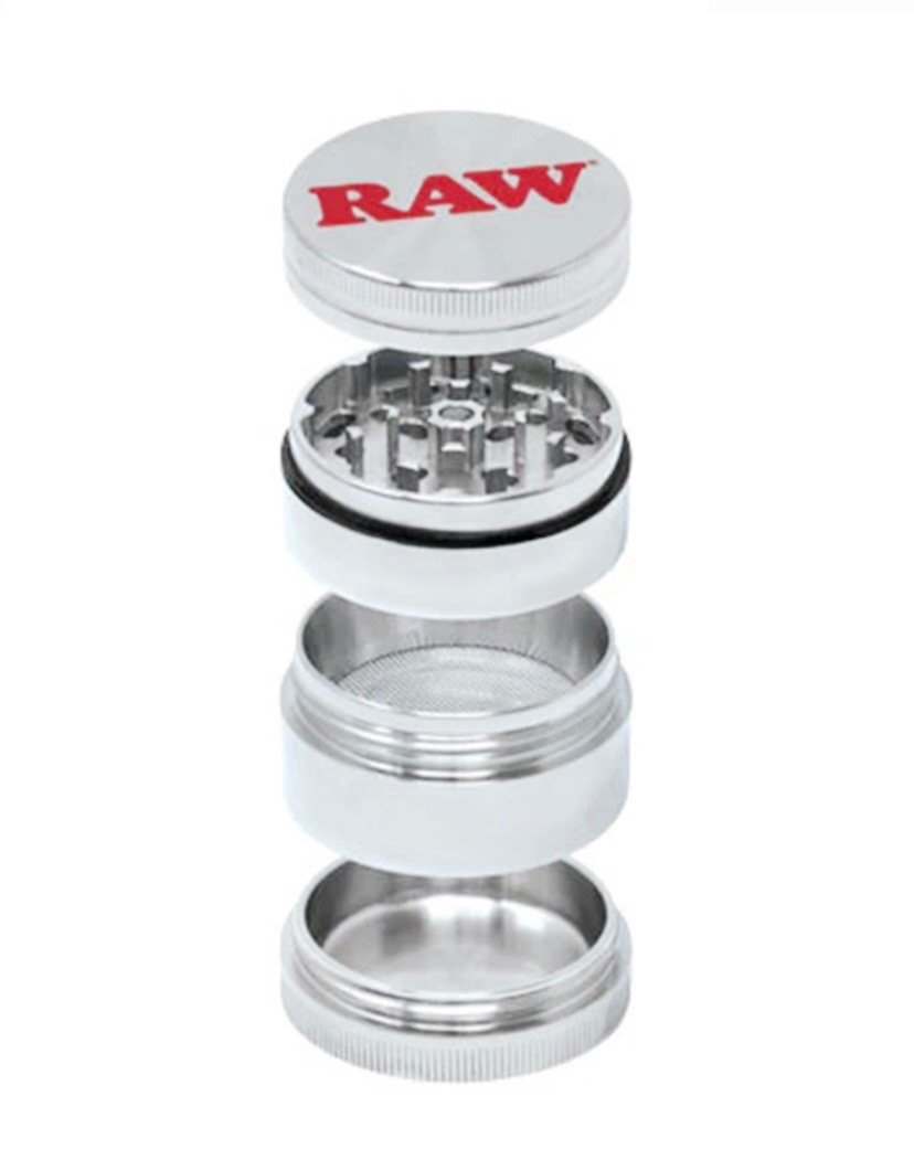 RAW Stainless Steel 4-Piece 60mm Shredder 2 RAW Stainless Steel 4-Piece 60mm Shredder - Image 2