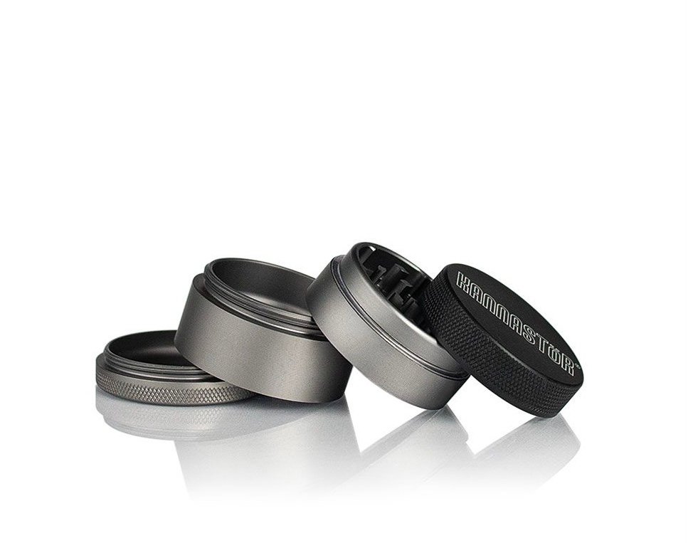 4pc Solid Body Grinder *Gunmetal* 2.5 inch 2 4pc Solid Body Grinder *Gunmetal* 2.5 inch - Image 2