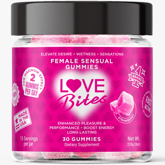 LOVE BITES | FEMALE ENHANCEMENT GUMMIES | 30 COUNT 1 LOVE BITES | FEMALE ENHANCEMENT GUMMIES | 30 COUNT