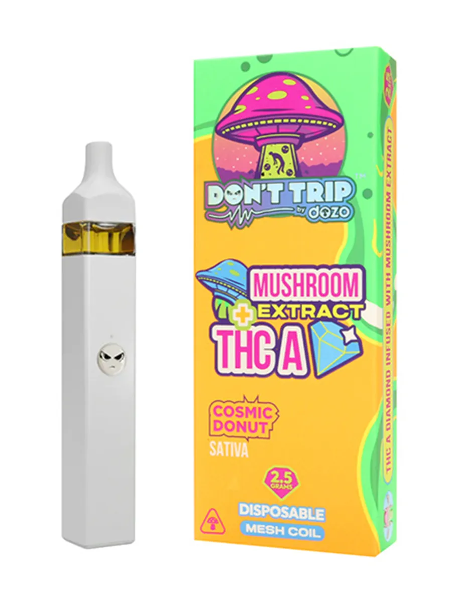 Cosmic Donut Dozo Mushroom Extract + THC-A Disposable 2.5G 1 Cosmic Donut Dozo Mushroom Extract + THC-A Disposable 2.5G