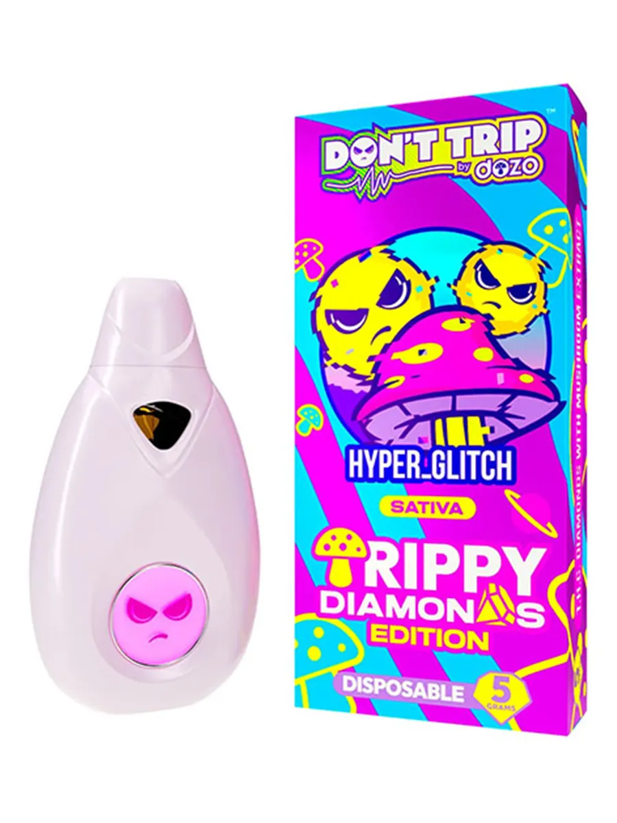 Hyper Glitch Dozo Don’t Trip Trippy Diamonds Disposable 5G 1 Hyper Glitch Dozo Don’t Trip Trippy Diamonds Disposable 5G