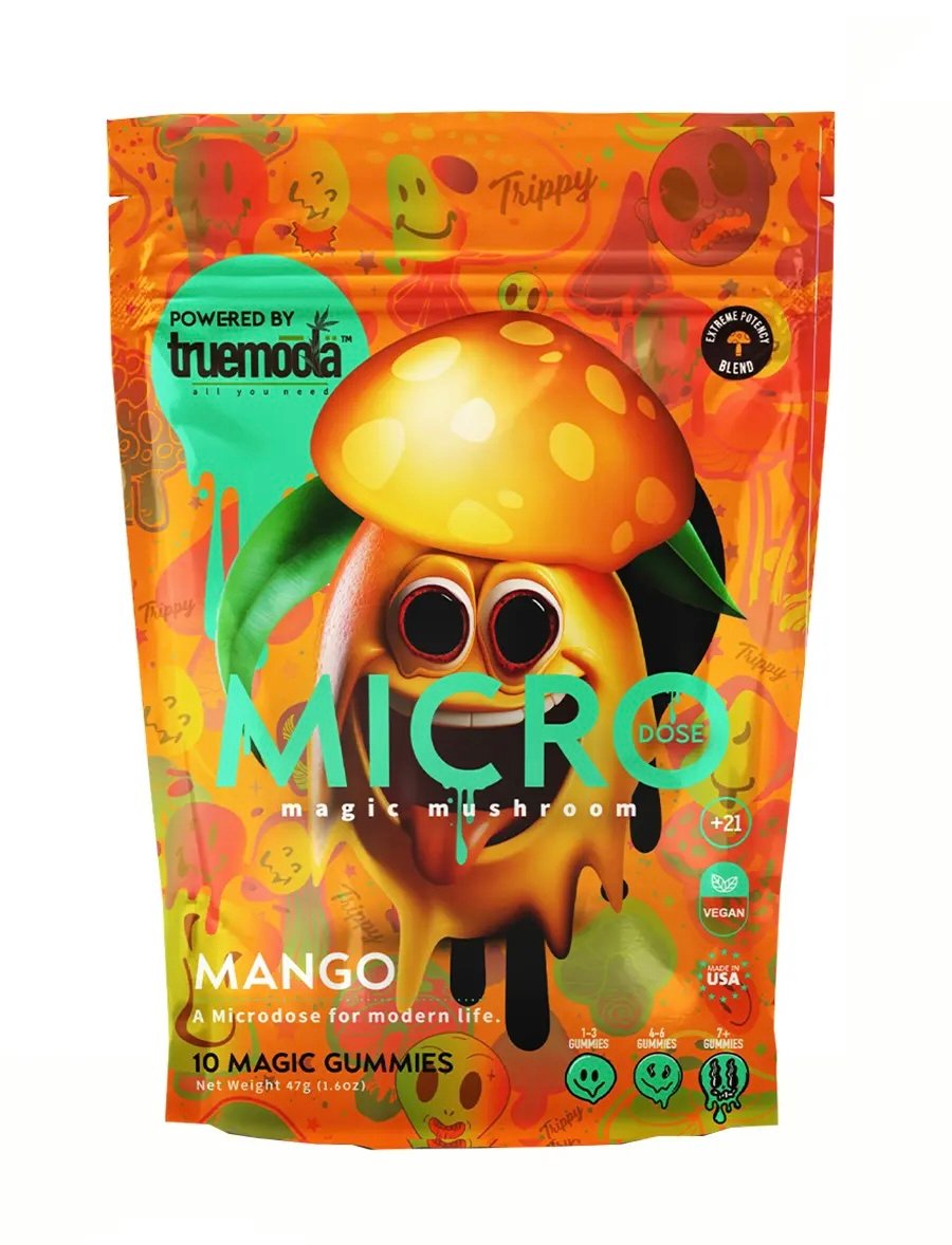 Mango Truemoola Micro Magic Mushroom Gummies 10ct 1 Mango Truemoola Micro Magic Mushroom Gummies 10ct