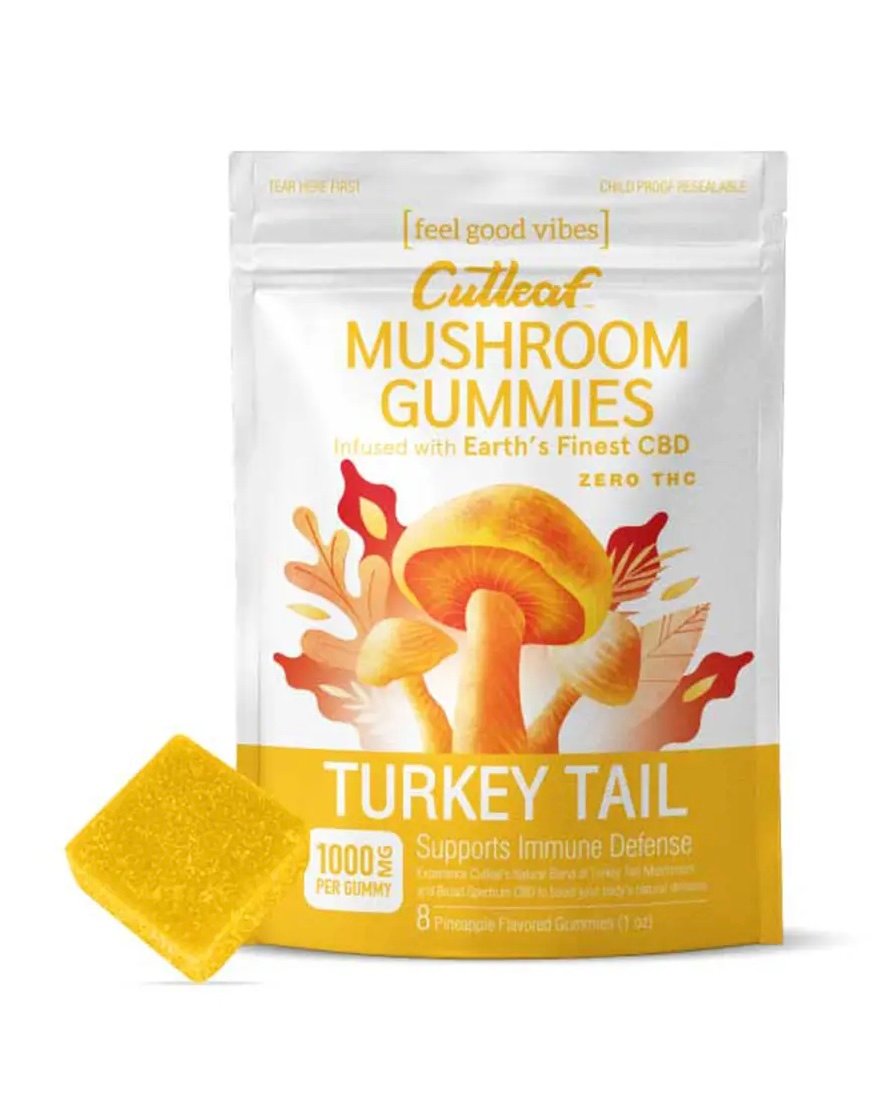 Turkey Tail Cutleaf Mushroom Gummies Zero THC 1000mg 1 Turkey Tail Cutleaf Mushroom Gummies Zero THC 1000mg