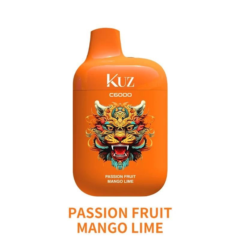 KUZ C6000 PUFFS – PASSION FRUIT MANGO LIME 1 KUZ C6000 PUFFS – PASSION FRUIT MANGO LIME