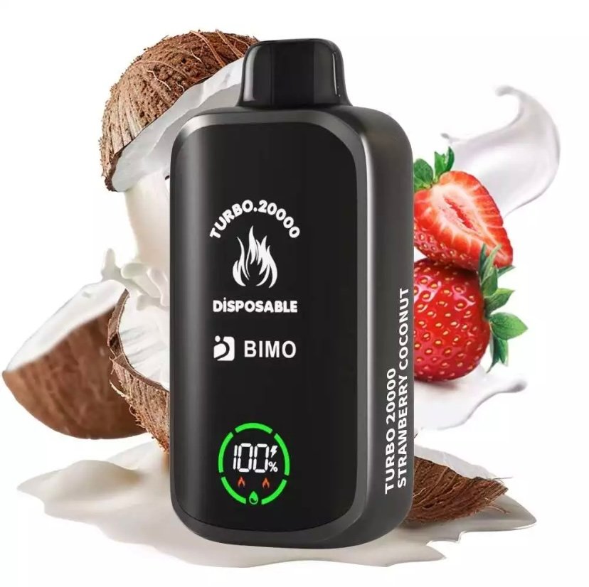 BIMO Turbo 20000 Puffs – Strawberry Coconut 1 BIMO Turbo 20000 Puffs – Strawberry Coconut