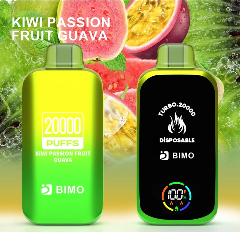 BIMO Turbo 20000 Puffs – Passion Fruit Kiwi Guava 1 BIMO Turbo 20000 Puffs – Passion Fruit Kiwi Guava