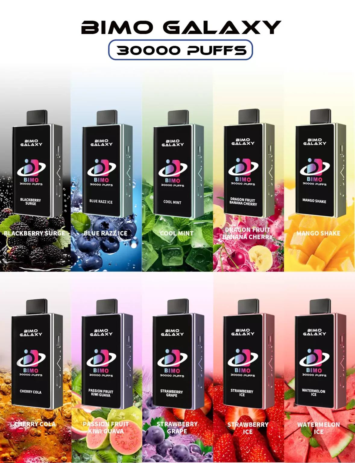 BIMO Galaxy 30000 Puffs – Dragon Fruit Banana Cherry 3 BIMO Galaxy 30000 Puffs – Dragon Fruit Banana Cherry - Image 3