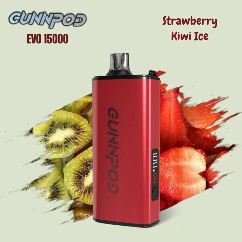 Gunnpod EVO Strawberry Kiwi Ice 15000 1 Gunnpod EVO Strawberry Kiwi Ice 15000
