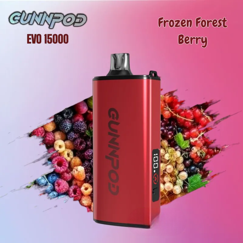 Gunnpod EVO Frozen Forest Berry 15000 1 Gunnpod EVO Frozen Forest Berry 15000