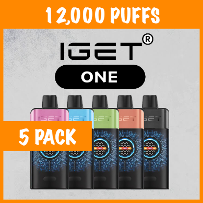 5 PACK – IGET ONE – 12000 PUFFS 1 5 PACK – IGET ONE – 12000 PUFFS
