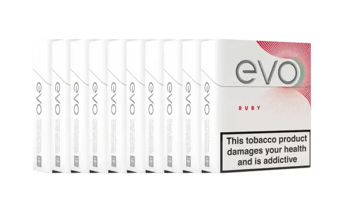 Ploom EVO Tobacco Sticks Ruby x 10 (Carton) (200 Sticks) 1 Ploom EVO Tobacco Sticks Ruby x 10 (Carton) (200 Sticks)