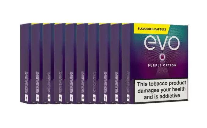 Ploom EVO Tobacco Sticks Purple Option x 10 (Carton) (200 Sticks) 1 Ploom EVO Tobacco Sticks Purple Option x 10 (Carton) (200 Sticks)