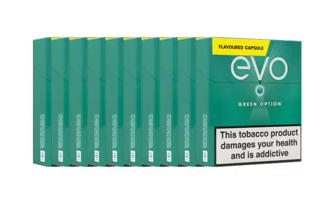 Ploom EVO Tobacco Sticks Green Option x 10 (Carton) (200 Sticks) 1 Ploom EVO Tobacco Sticks Green Option x 10 (Carton) (200 Sticks)