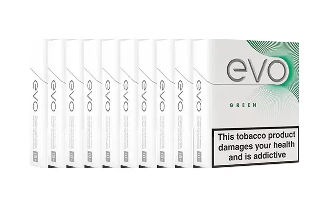 Ploom EVO Tobacco Sticks Green x 10 (Carton) (200 Sticks) 1 Ploom EVO Tobacco Sticks Green x 10 (Carton) (200 Sticks)