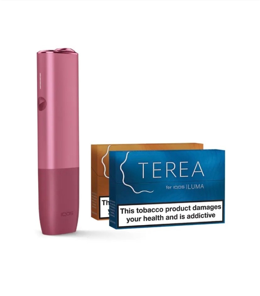 IQOS ILUMA KIT Sunset Red & TWO PACKS OF TEREA 1 IQOS ILUMA KIT Sunset Red & TWO PACKS OF TEREA