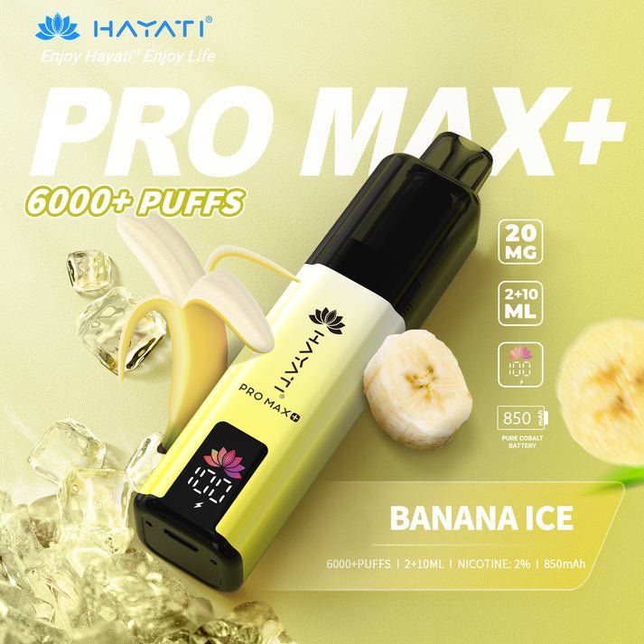 Hayati Pro Max Plus 6000+ Banana Ice 1 Hayati Pro Max Plus 6000+ Banana Ice