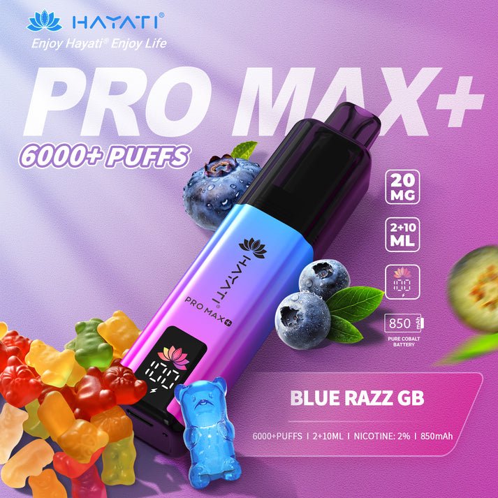 Hayati Pro Max Plus Blue Razz GB 1 Hayati Pro Max Plus Blue Razz GB
