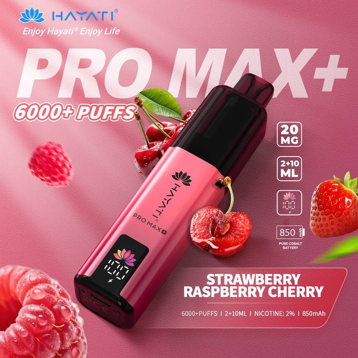 Hayati Pro Max Plus Strawberry Raspberry Cherry 1 Hayati Pro Max Plus Strawberry Raspberry Cherry