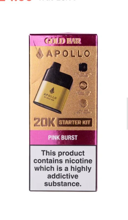 Gold Bar Apollo 20k Pod Kit Bundle 8 Gold Bar Apollo 20k Pod Kit Bundle - Image 8