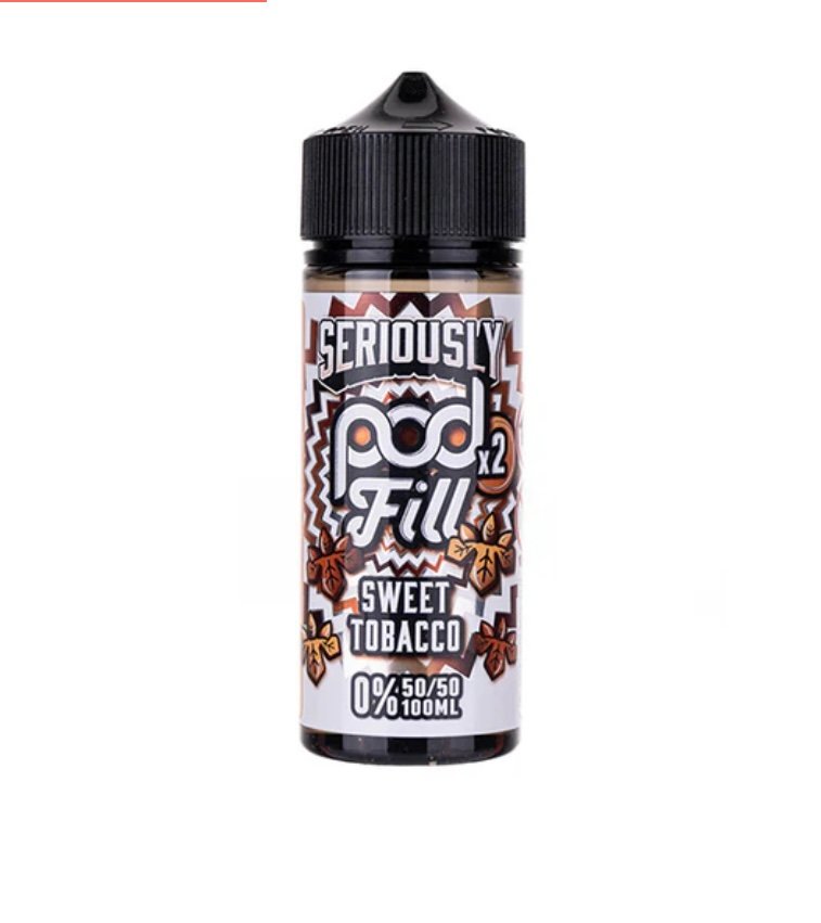 Sweet Tobacco 100ml (50/50) Shortfill by Seriously Pod Fill 2 1 Sweet Tobacco 100ml (50/50) Shortfill by Seriously Pod Fill 2