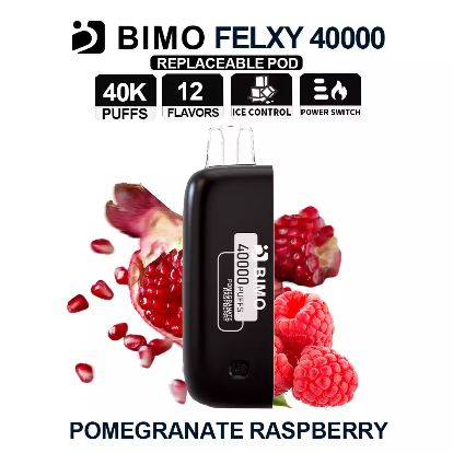 BIMO Felxy 40000 Pod – Pomegranate Raspberry 1 BIMO Felxy 40000 Pod – Pomegranate Raspberry