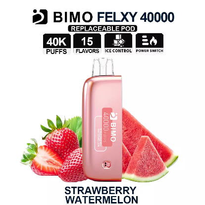 BIMO Felxy 40000 Pod – Strawberry Watermelon 2 BIMO Felxy 40000 Pod – Strawberry Watermelon - Image 2
