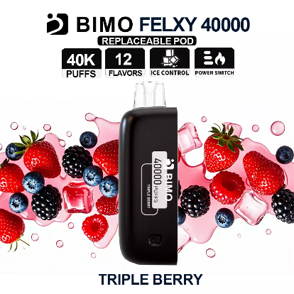 BIMO Felxy 40000 Kit – Triple Berry 3 BIMO Felxy 40000 Kit – Triple Berry - Image 3