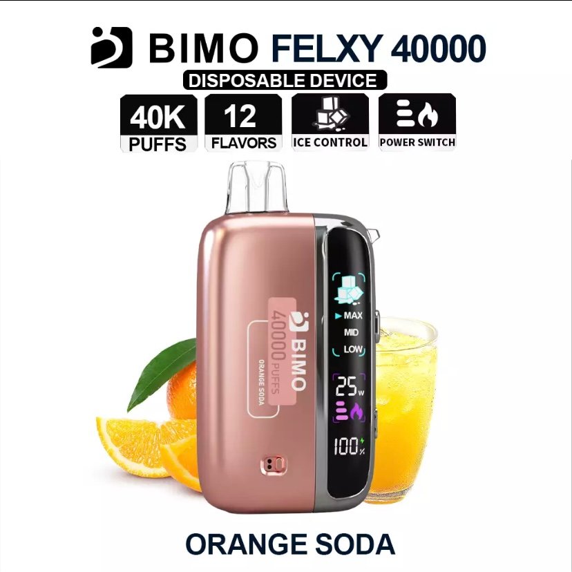 BIMO Felxy 40000 Pod – Orange Soda 3 BIMO Felxy 40000 Pod – Orange Soda - Image 3