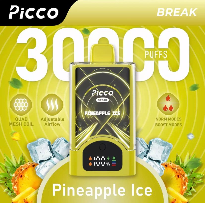Picco Break 30000 Puffs – Pineapple Ice 1 Picco Break 30000 Puffs – Pineapple Ice