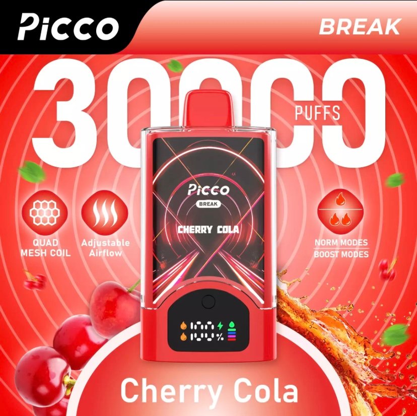 Picco Break 30000 Puffs – Cherry Cola 1 Picco Break 30000 Puffs – Cherry Cola