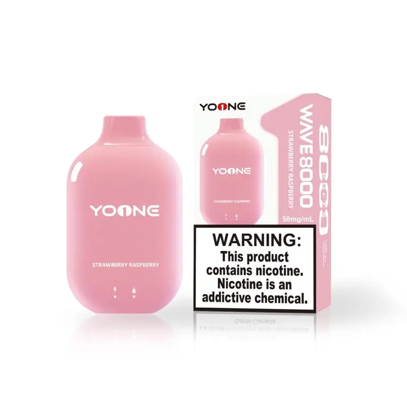 YOONE WAVE 9000 PUFF – STRAWBERRY RASPBERRY 1 YOONE WAVE 9000 PUFF – STRAWBERRY RASPBERRY
