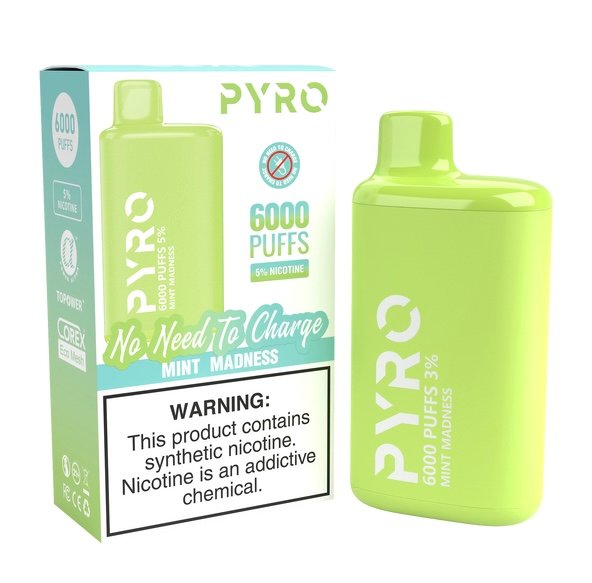 PYRO 6000 PUFF Mint Madness 1 PYRO 6000 PUFF Mint Madness