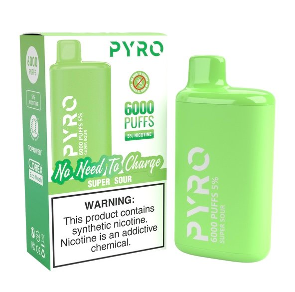 PYRO 6000 PUFFS Super Sour 1 PYRO 6000 PUFFS Super Sour
