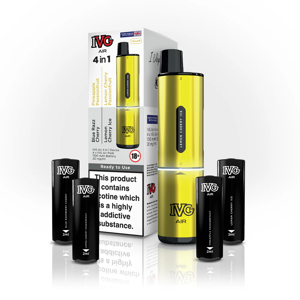 IVG AIR 4 IN 1 YELLOW STARTER KIT 1 IVG AIR 4 IN 1 YELLOW STARTER KIT
