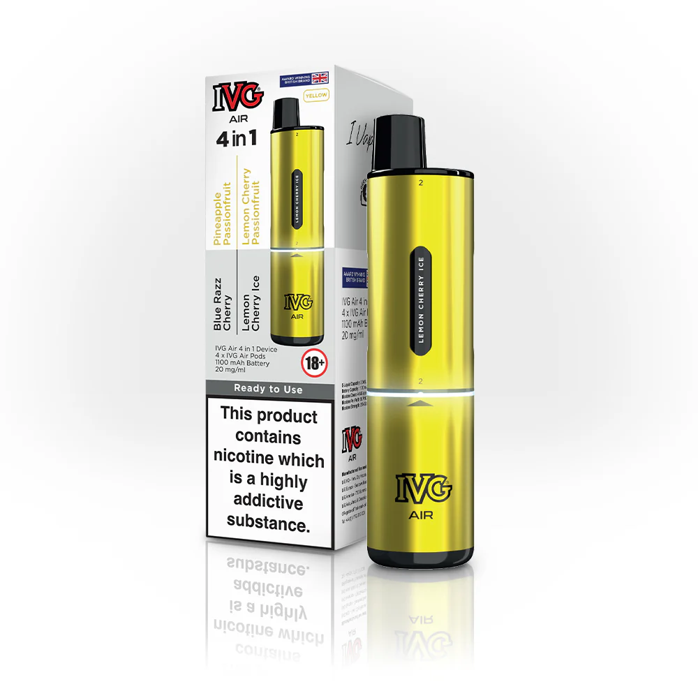 IVG AIR 4 IN 1 YELLOW STARTER KIT 2 IVG AIR 4 IN 1 YELLOW STARTER KIT - Image 2