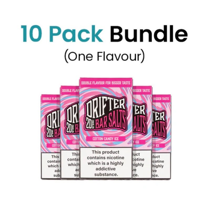 Drifter Nic Salt E-Liquids - Pack of 10 1 Drifter Nic Salt E-Liquids - Pack of 10