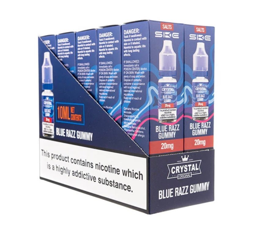 SKE Crystal Nic Salt E-Liquids - Pack of 10 1 SKE Crystal Nic Salt E-Liquids - Pack of 10