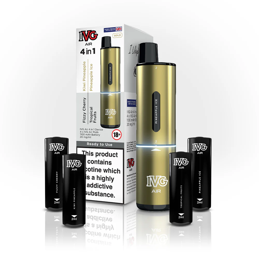 IVG AIR 4 IN 1 GOLD STARTER KIT 1 IVG AIR 4 IN 1 GOLD STARTER KIT