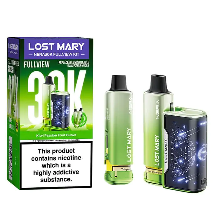 Lost Mary Nera 30K Prefilled Vape Kit-Kiwi Passion Fruit Guava 1 Lost Mary Nera 30K Prefilled Vape Kit-Kiwi Passion Fruit Guava