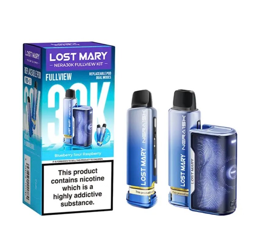 Lost Mary NERA30K Prefilled Pod Kit-Blueberry Sour Raspberry 1 Lost Mary NERA30K Prefilled Pod Kit-Blueberry Sour Raspberry