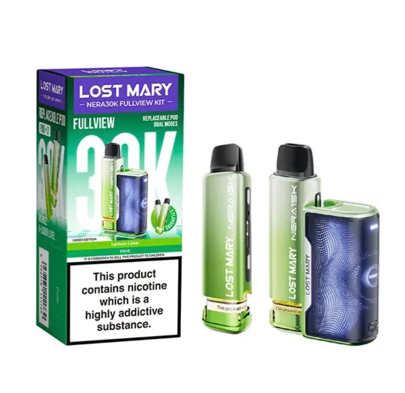 Lost Mary NERA30K Prefilled Pod Kit-Green Edition 2 Lost Mary NERA30K Prefilled Pod Kit-Green Edition - Image 2