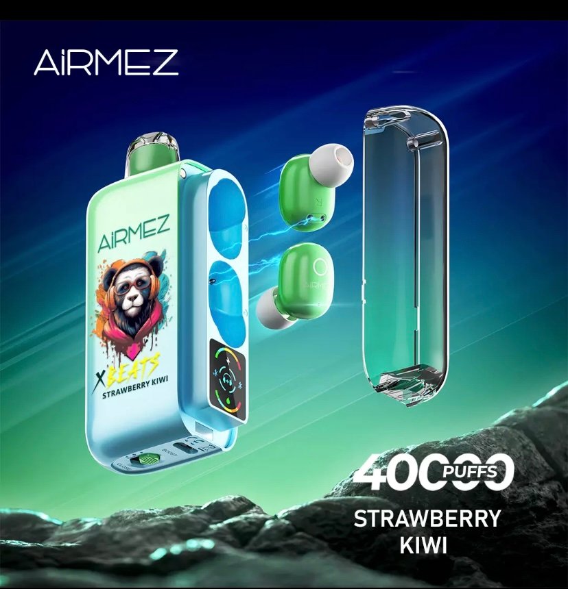 Airmez Xbeats 40000 Puffs – Strawberry Kiwi 1 Airmez Xbeats 40000 Puffs – Strawberry Kiwi