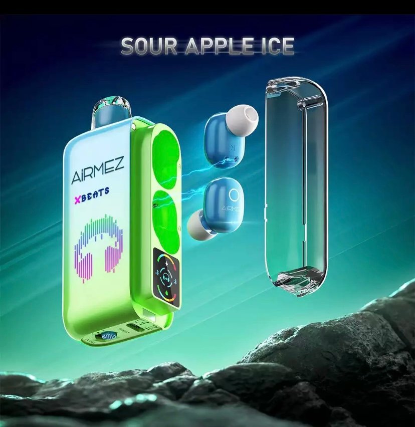 Airmez Xbeats 40000 Puffs – Sour Apple Ice 1 Airmez Xbeats 40000 Puffs – Sour Apple Ice
