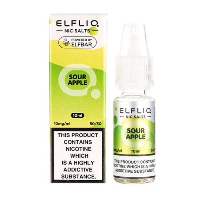 Sour Apple Nic Salt E-Liquid by Elf Bar ELFLIQ 1 Sour Apple Nic Salt E-Liquid by Elf Bar ELFLIQ