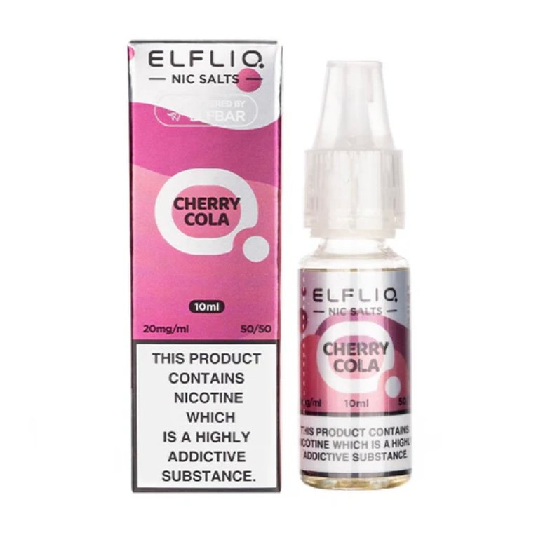 Cherry Cola Nic Salt E-Liquid by Elf Bar ELFLIQ 1 Cherry Cola Nic Salt E-Liquid by Elf Bar ELFLIQ