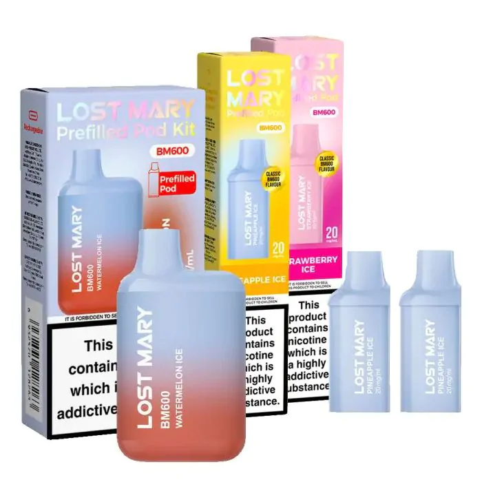 Lost Mary BM600 Prefilled Kit & Pods Bundle 1 Lost Mary BM600 Prefilled Kit & Pods Bundle