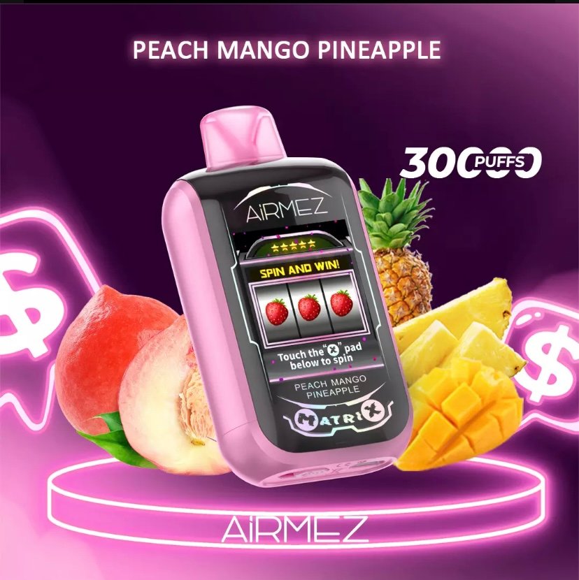 Airmez Matrix Pro 30000 Puffs – Peach Mango Pineapple 1 Airmez Matrix Pro 30000 Puffs – Peach Mango Pineapple