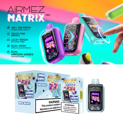 Airmez Matrix Pro 30000 Puffs – Strawberry Mango 2 Airmez Matrix Pro 30000 Puffs – Strawberry Mango - Image 2